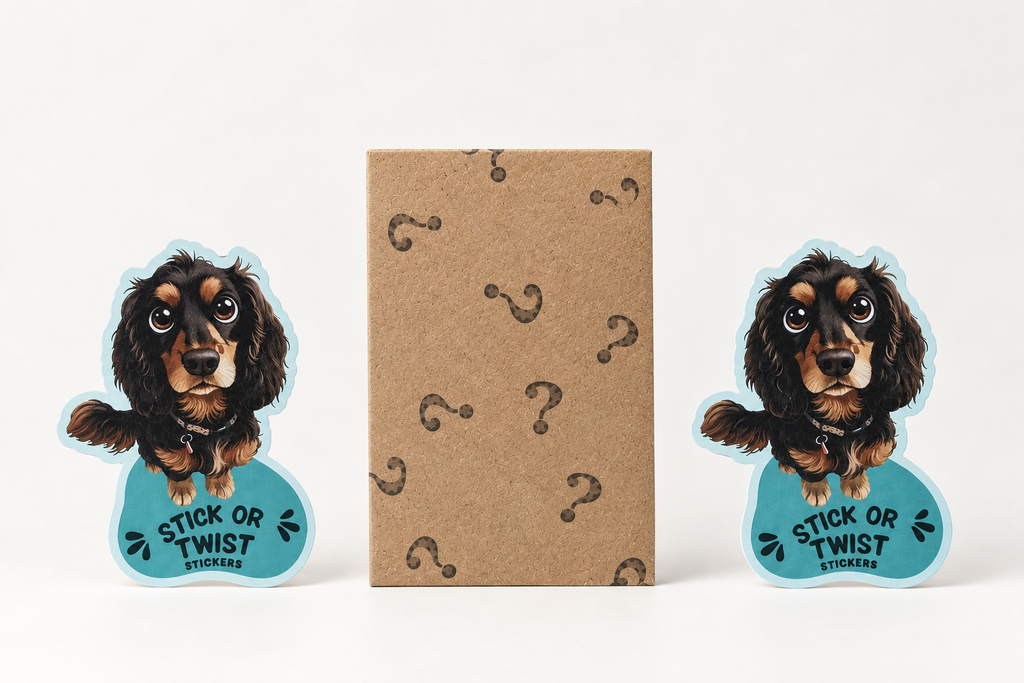 The Twist Cute Collectable Eco Sticker Pack - Dog Edition