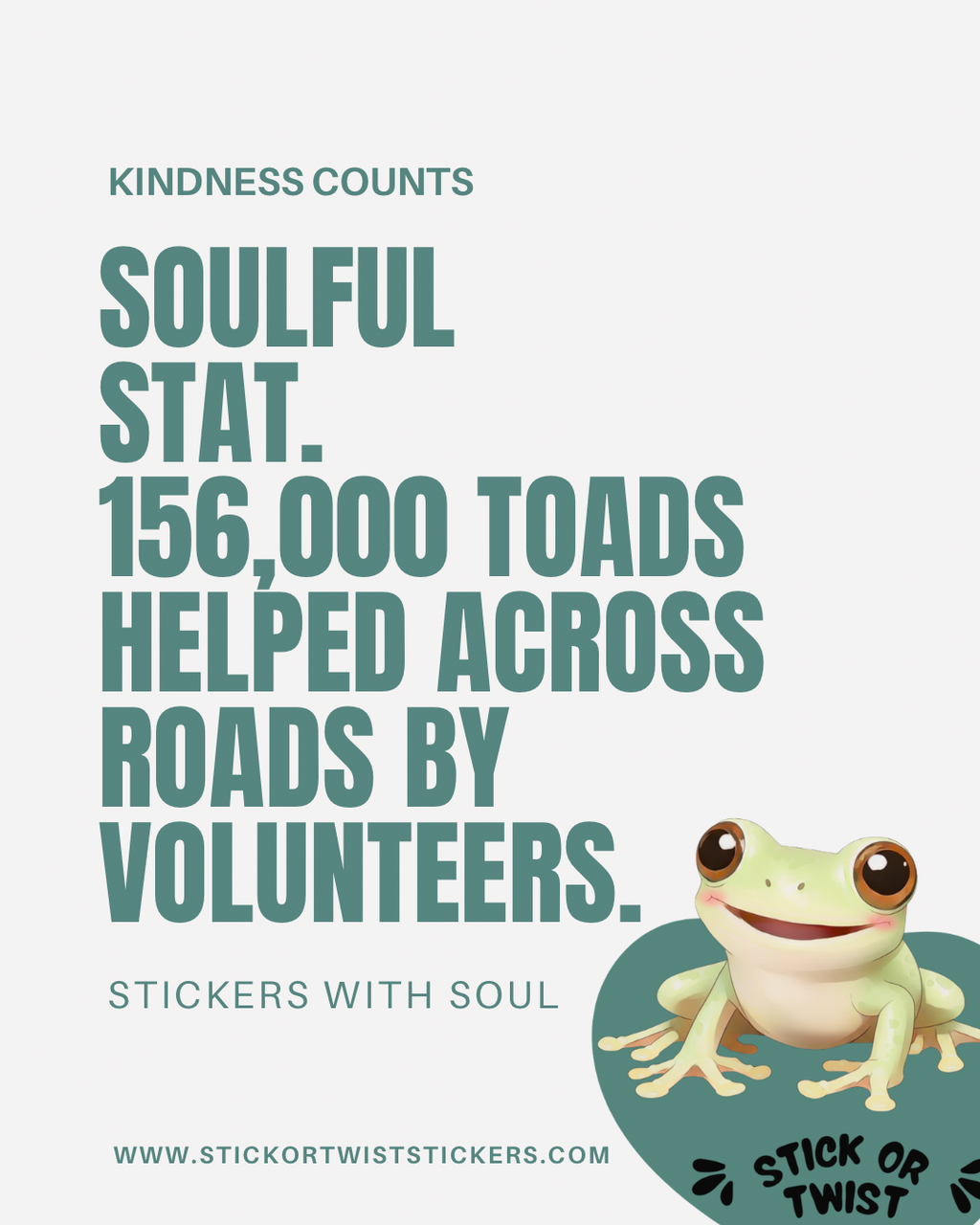 The Trio Cute Collectable Eco Sticker Pack - Happy Frog Edition